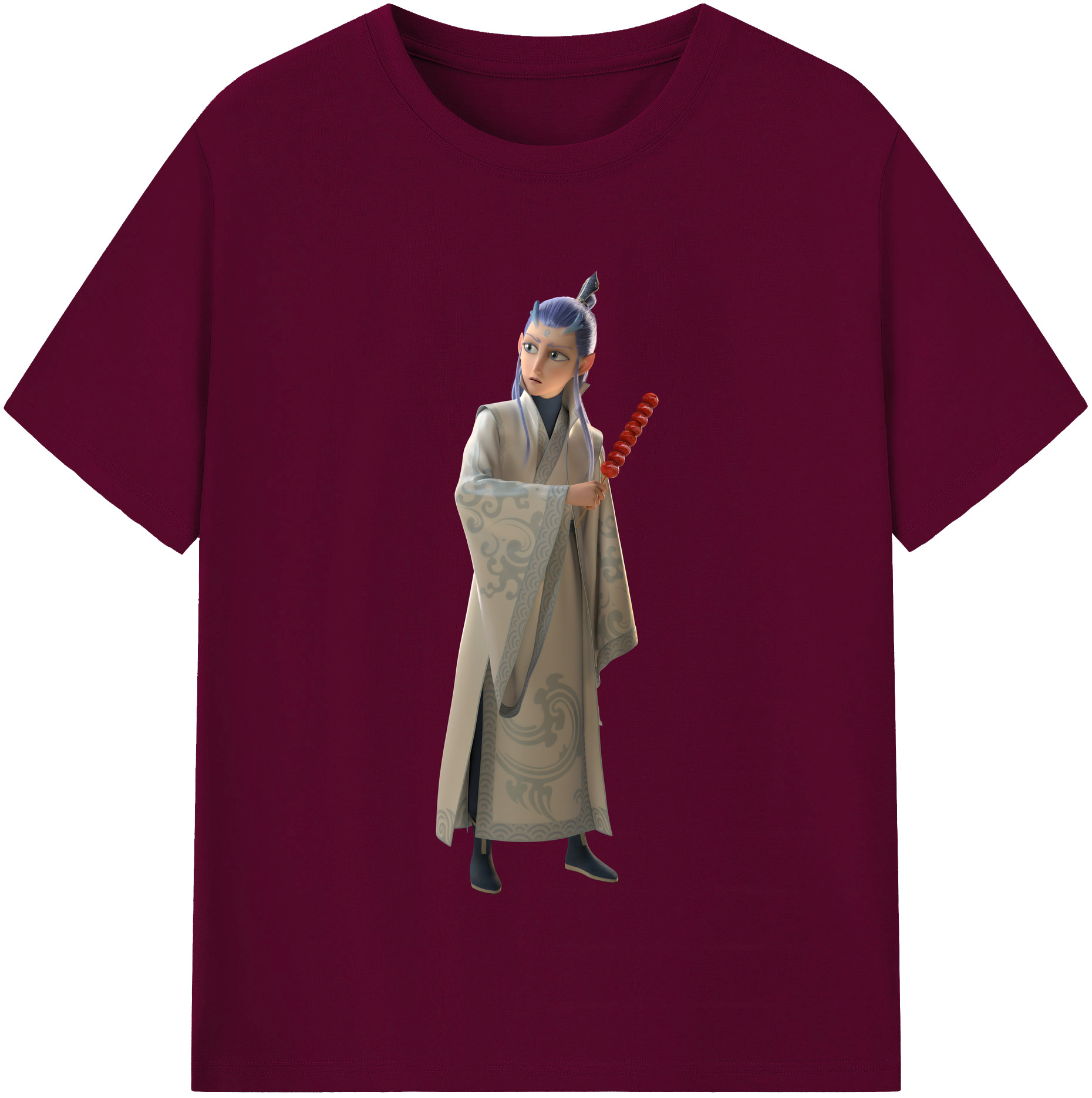 （画像用） Ne Zha 2 ナタ 魔童の大暴れ レディースカジュアルプリントTシャツ（綿100％）